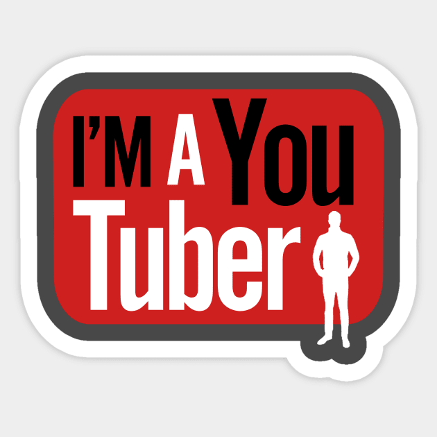 I'm a Youtuber for men Sticker by ajrocks